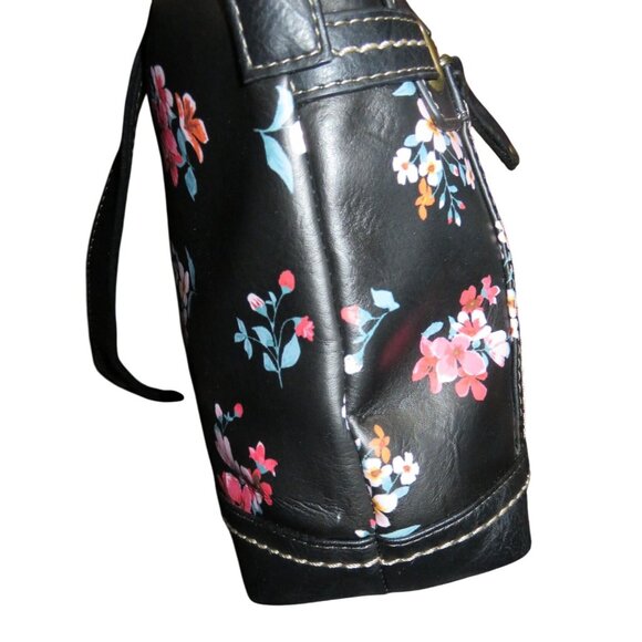 b.o.c Born Brierly Black Floral Vegan Leather Crossbody Gorgeous bag! - Picture 5 of 11